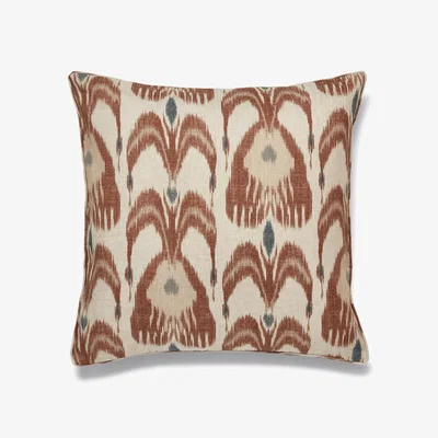 OKA OKA, Bukhara Cushion Cover - Tabac, Cushion Covers, Linen, IKAT