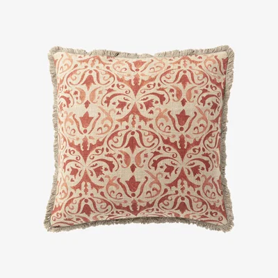 OKA OKA, Nassau Pillow Cover - Washed Rust, Cushion Covers, Cotton, Floral
