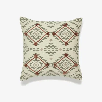 OKA OKA, Yocha Cushion Cover - Lake Green, Cushion Covers, Cotton, Geometric