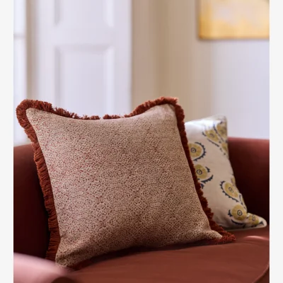 OKA OKA, Bochner Cushion Cover - Warm Red, Cushion Cover