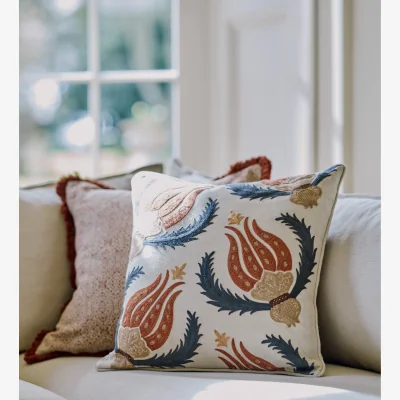 OKA OKA, Hazra Cushion Cover - Warm Red, Cushion Cover