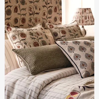 OKA OKA, Wild Rice Cushion Cover - Light Spruce, Cushion Cover