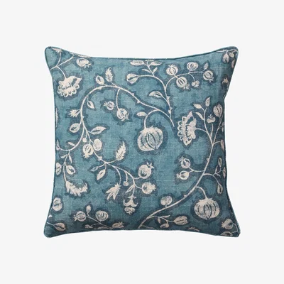 OKA Anar Cushion Cover Only( 51cmSq) - Blue