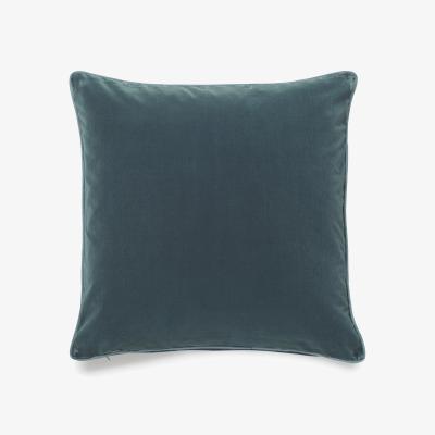 OKA OKA, Plain Velvet Cushion Cover - Air Force Blue, Cushion Cover
