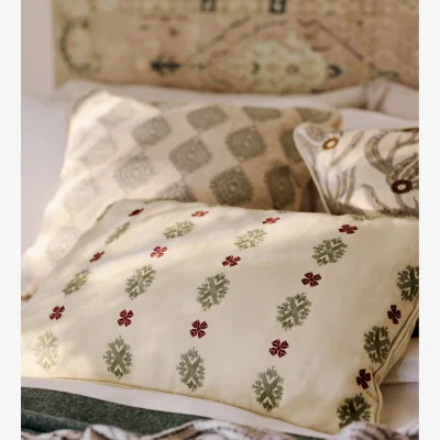 OKA OKA, Metsovo Cushion Cover - Sage, Cushion Cover