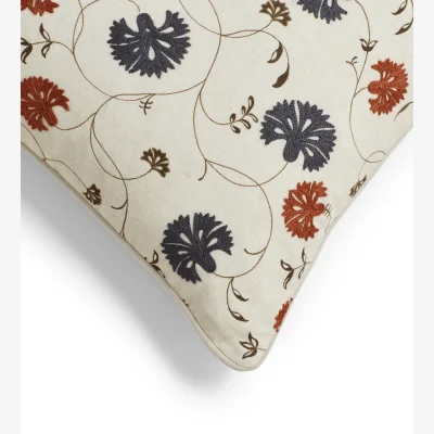 OKA OKA, Atara Cushion Cover - Air Force Blue/Russet, Cushion Cover
