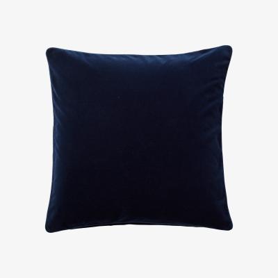 OKA Plain Velvet Cushion Cover (51cmSq) - Perfect Navy