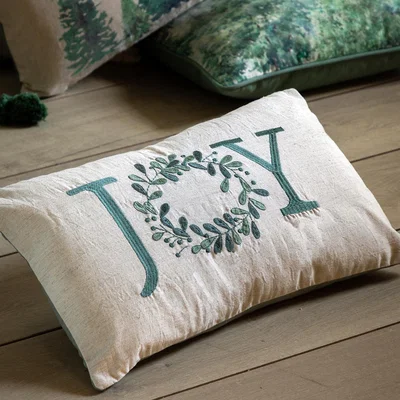 Perch and Parrow Joy Wreath Cushion Cover