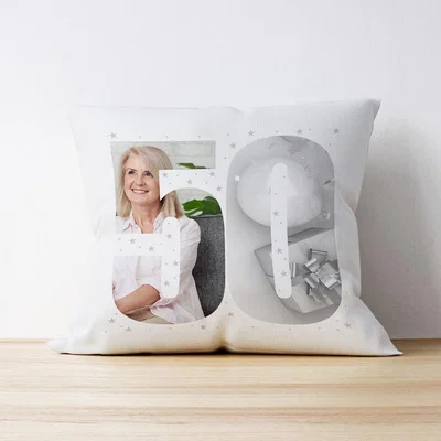 The Range Photo Upload Cushion - 50 Years Old - Multiple Images