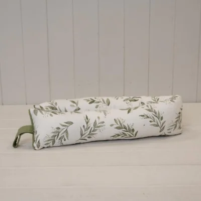 The Range Satchville Olive Draught Excluder in Natural - Olive