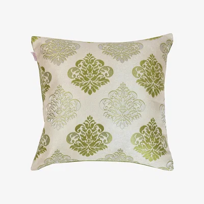 The Range Jacquard Printed Damask Paisley Cushion Covers 75 x 75cm - Olive