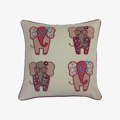 The Range Fun Ditsy Elephant Cushion Cover - Eagle