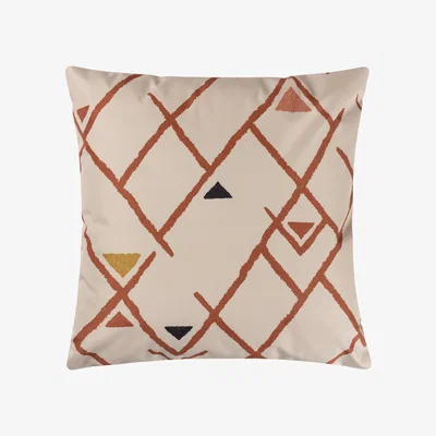 The Range Bohemian Geometric Outdoor Cushion Cover - Brick