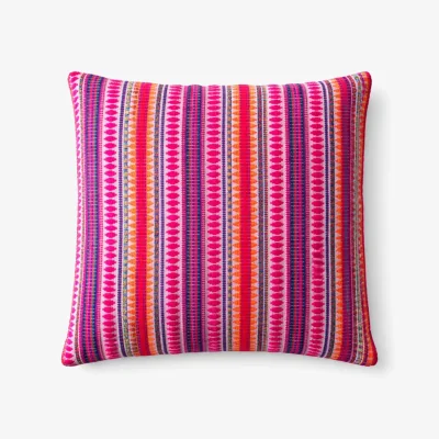 The Range Classic Cushion Cover Neon Stripes 45x45cm Multicolour - Multi