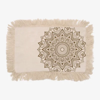 The Range Lotus Mandala Healing Cushion Covers Bronze - Cream