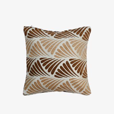 The Range Daisy Velvet Chenille Cushion Cover - Brown