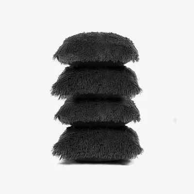 The Range Pack Of Faux Mongolian Cushion Covers - Charcoal