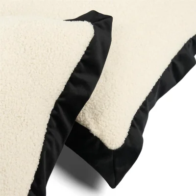 The Range OHS Oxford Boucle Cushion Cover - White/Black