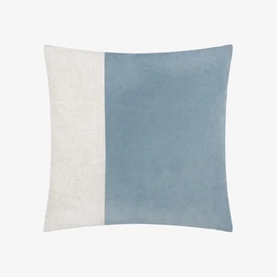 The Range Morden Soft-Washed Velvet Cushion Cover - Dusty Blue