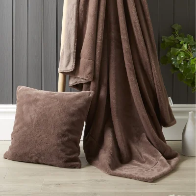 The Range 2 Pack Chinchilla Cushion Cover - Mocha