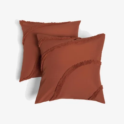 The Range OHS Tufted Contour Cushion Covers - Rust / 4