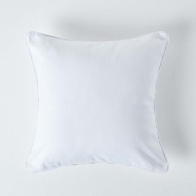 The Range Homescapes Cotton Plain Cushion Cover - Off White / 30cm