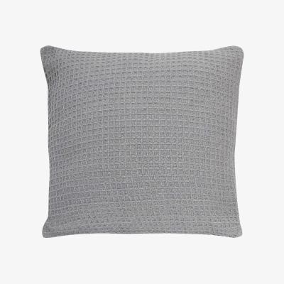 The Range Lisbon Pure Cotton Cushion Cover - Silver / 43cm