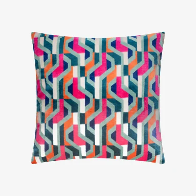 The Range Metro Prism Velvet Square Cushion Cover - Multi