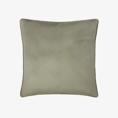 The Range Meridian Velvet Plain Cushion Cover - Green-Sage / 45cm