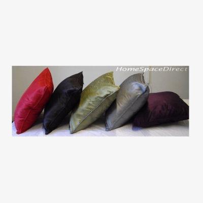 The Range Poly Slub Plain Cushion Cover - Brown