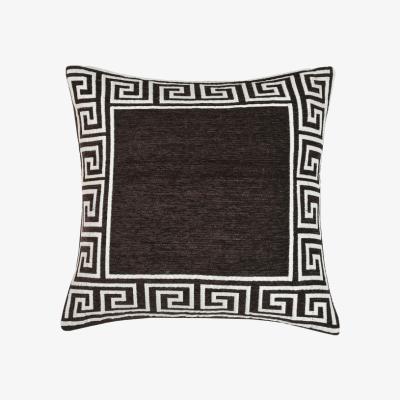 The Range Apollo Greek Chenille Cushion Cover - Chocolate