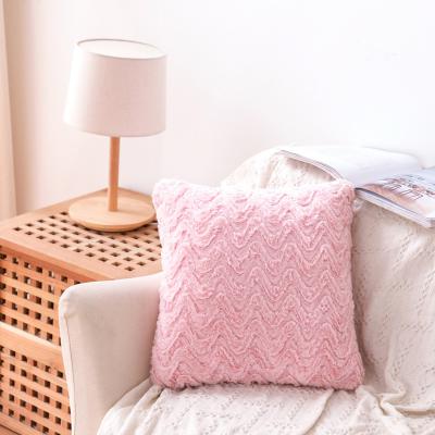 The Range Flannel Throw Pillow Cover - Pink