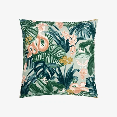 The Range Jungle Snakes Outdoor Cushion Cover - Sage