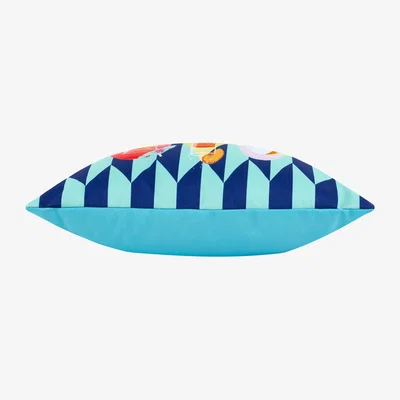 The Range Happy Hour Abstract Outdoor Cushion Cover - Blue