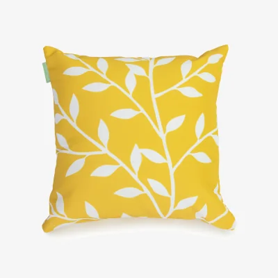 The Range Silhouette Printed Garden Scatter Cushion Cover -  Petal Gold