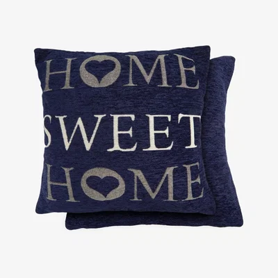The Range Home Sweet Home Cushion Cover in Navy - Navy