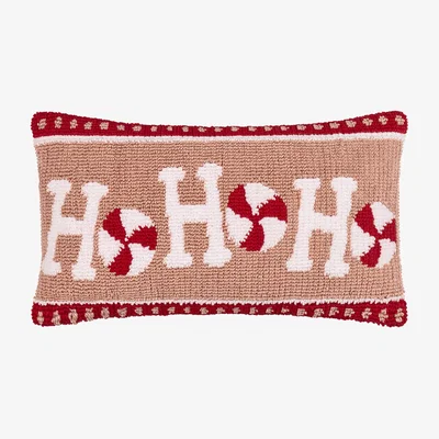 The Range Candy Ho Ho Ho Tufted Cushion Cover 50 x 30cm - Pink/Red