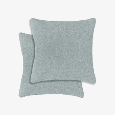 The Range Austin-Dallas Textured Pair of Cushion Covers - 43x43cm - Cases Only - Blue