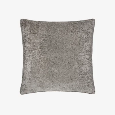 The Range Lustre Velvet Plain Cushion Cover - Pewter
