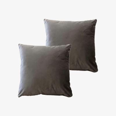 The Range Matte Velvet Cushion Cover - Charcoal