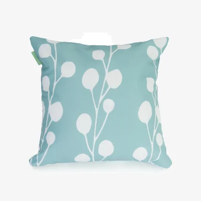 The Range Silhouette Printed Garden Scatter Cushion Cover - Rattle Eggshell