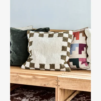 Rose & Grey Green Gambit Cushion Cover