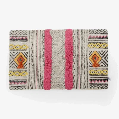 Sazy Farah Block Printed Cushion Cover, Multicoloured, 60x35 cm