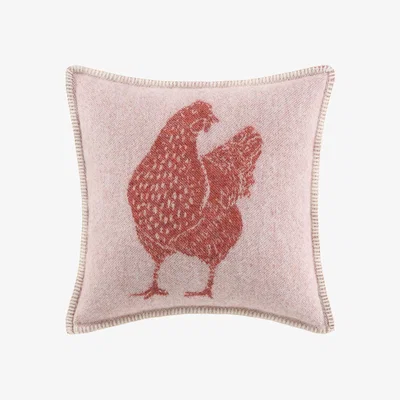 Wolf & Badger Red Chicken Cushion Cover J. j.textile