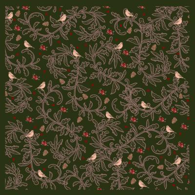 Wolf & Badger Green Robins Cushion Cover One Size Avalon Home