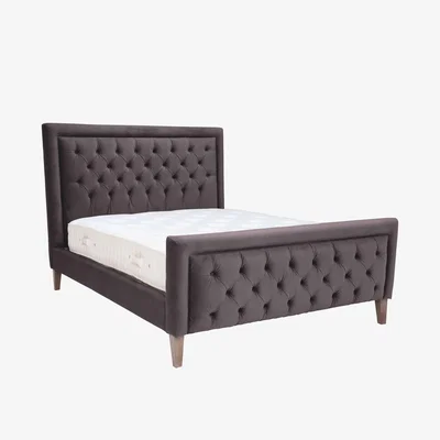 Barker and Stonehouse Jerome Super King Bed Frame, Grey | Barker & Stonehouse