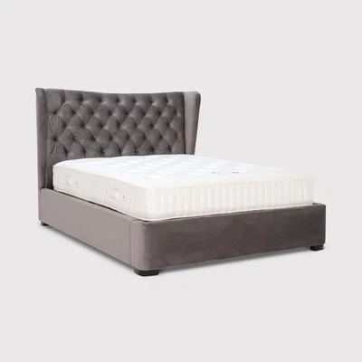 Barker and Stonehouse Sojourn 180cm Bed With Lift Up, Grey | Super King | Barker & Stonehouse