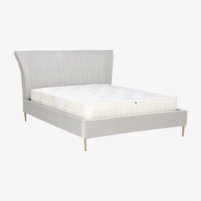 Barker and Stonehouse Lucia Velvet Bed Frame, 776 | Super King | Barker & Stonehouse