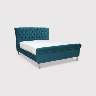 Barker and Stonehouse Hadley Superking Bed Frame, Teal | Super King | Barker & Stonehouse
