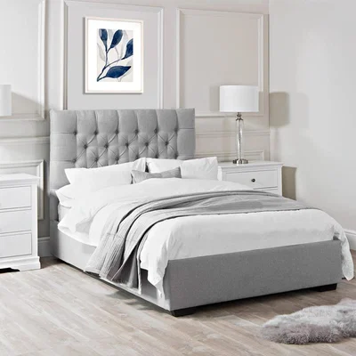 Chiltern Oak Furniture Richmond End Lift Ottoman Super King Size Bed Frame Grey